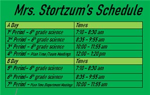 Schedule
